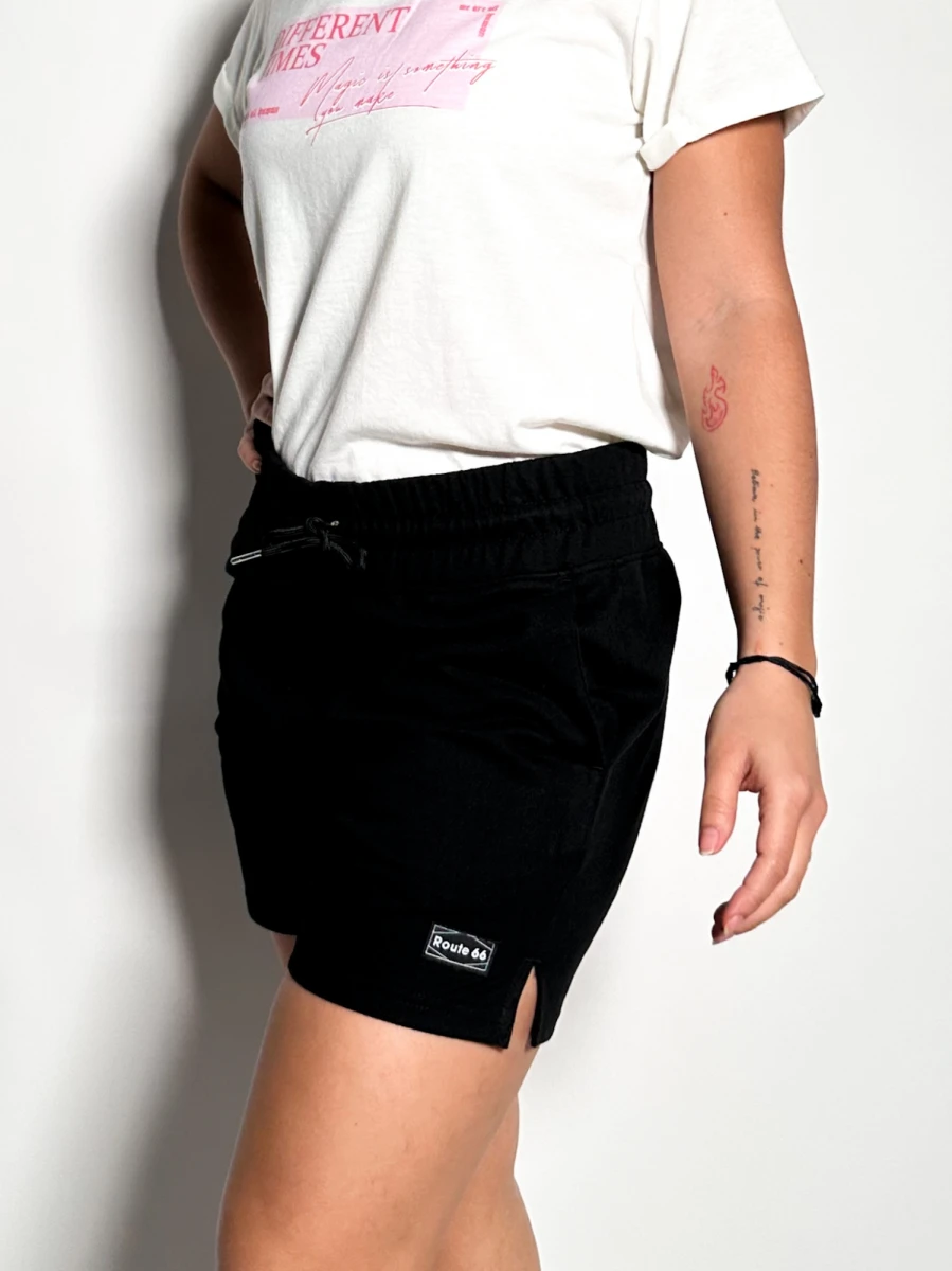 Short de algodón Irelia - Negro 