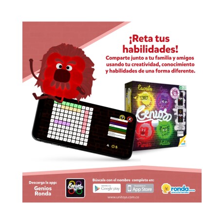 Juego de mesa Genios Ronda con aplicación Juego de mesa Genios Ronda con aplicación