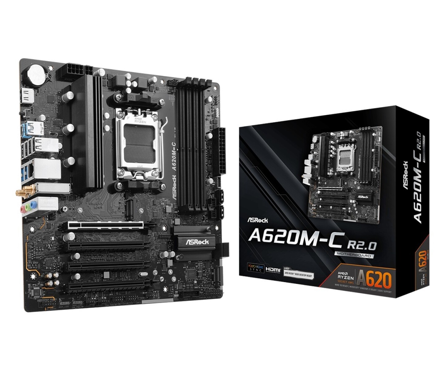 Mother Asrock A620M-C R2.0 AM5 (Bulk) 