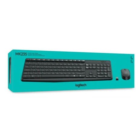 Keyboard + mouse logitech mk235 inalambrico Negr0