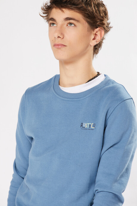 SWEATER TURF TEEN RUSTY Azul Piedra