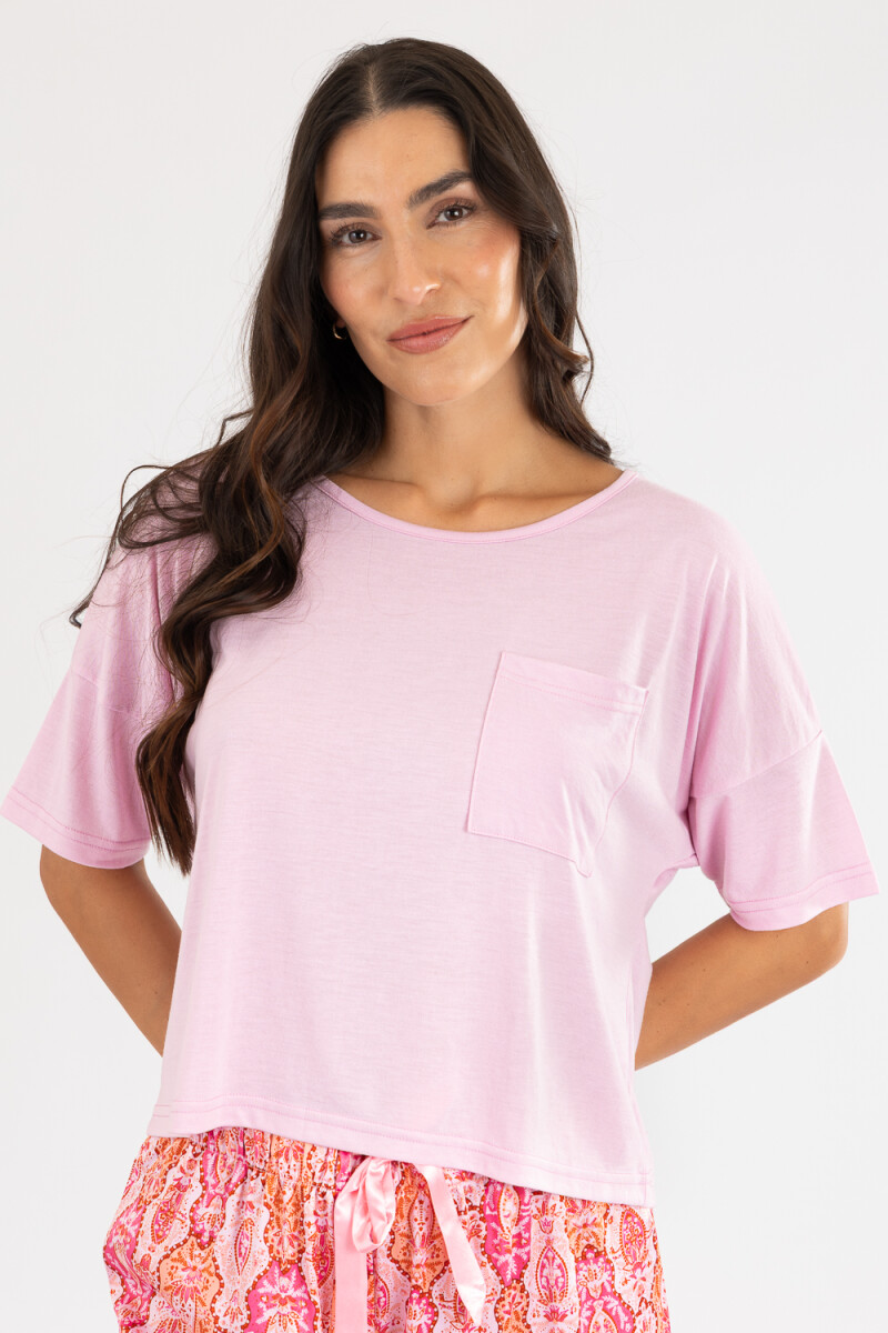 Pink paisley pant Rosado