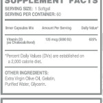 VITAMINA D3 60 SOFTGELS única