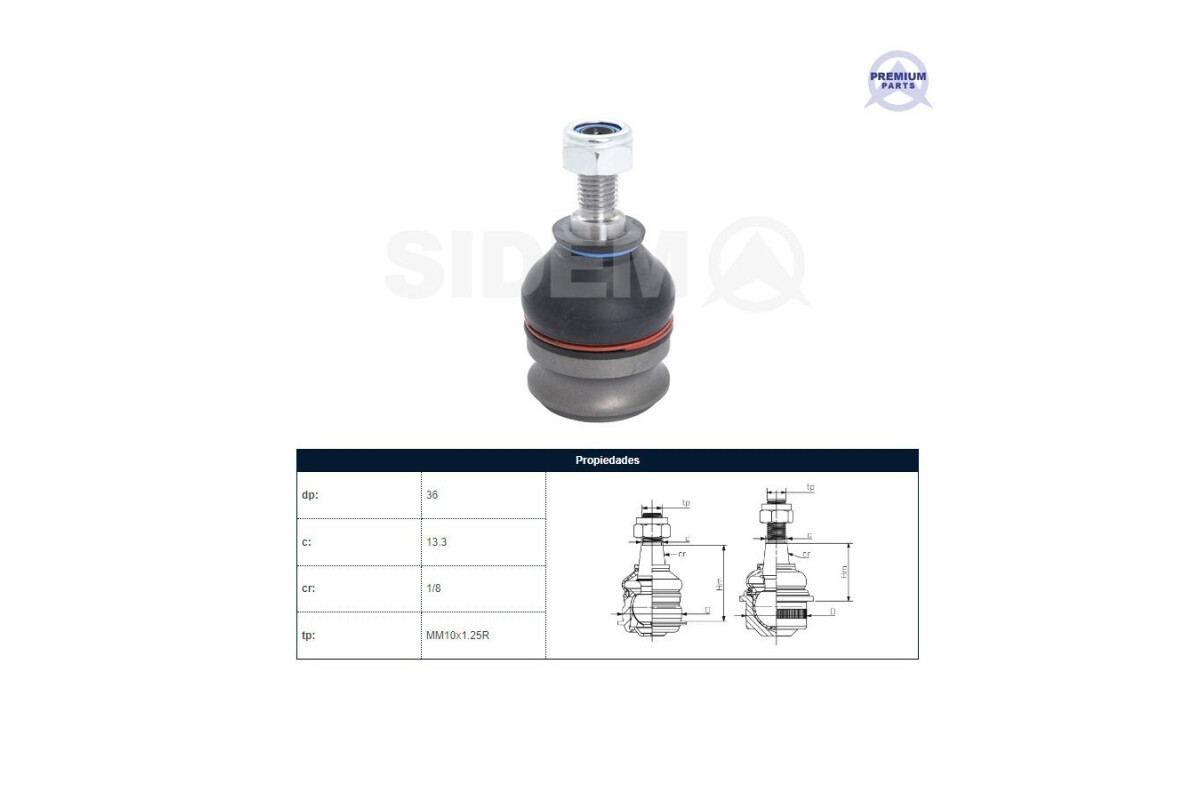 Rotula Del Hyundai Atos 98-25 Der/Izq Rotula Del Hyundai Atos 98-25 Der/Izq
