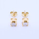 Caravanas oro 18k amarillo engarce 4 puntas con brillantes Caravanas oro 18k amarillo engarce 4 puntas con brillantes