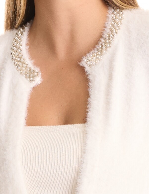 Chaqueta Mohair BLANCO
