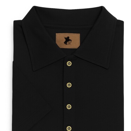 Remera tipo polo dama bagual NEGRA