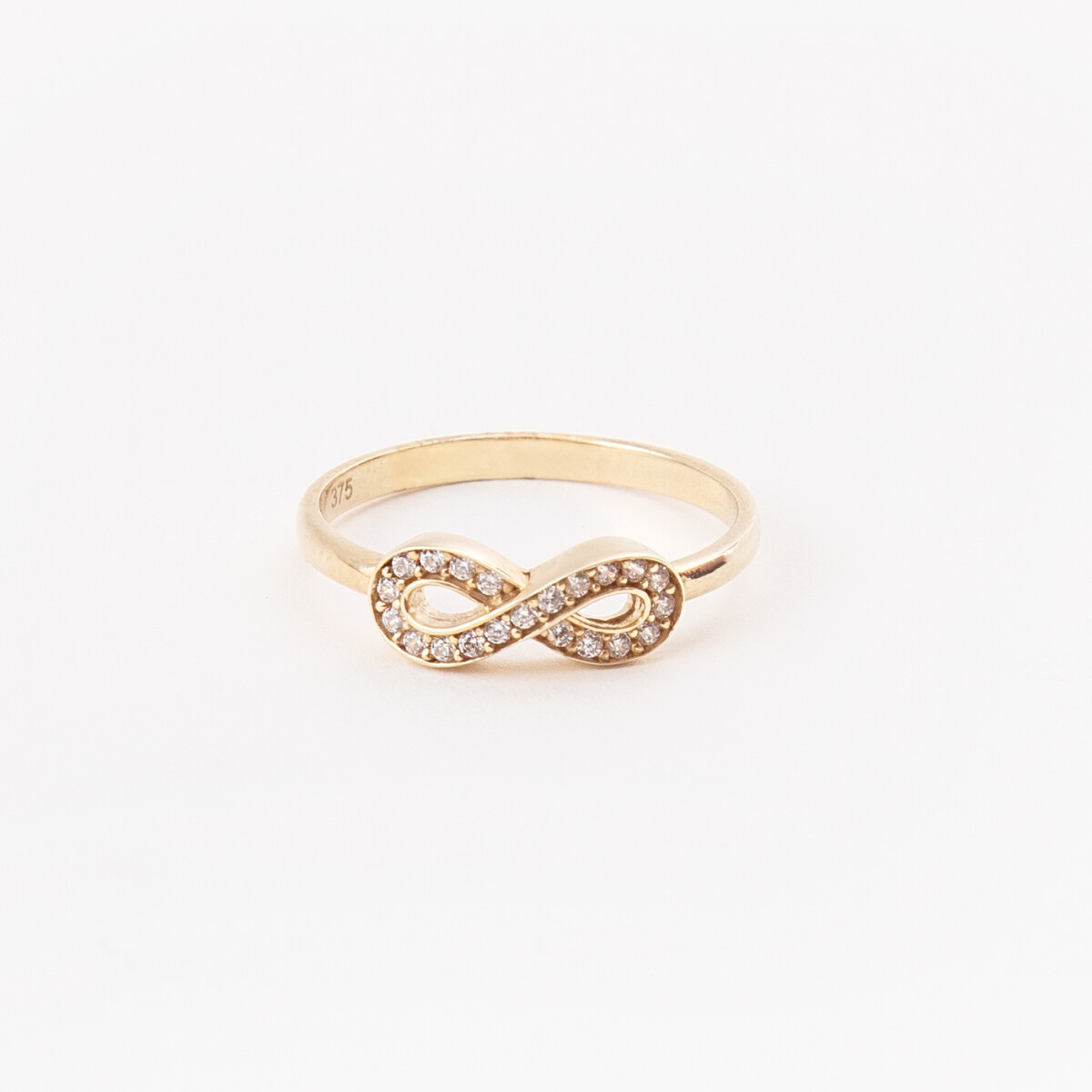 Anillo Infinity Gold Circonias - Oro 9k 