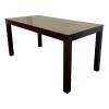Mesa de comedor con vidrio negro - PRODUCTO CON DETALLES EN LA MADERA. Mesa de comedor con vidrio negro - PRODUCTO CON DETALLES EN LA MADERA.