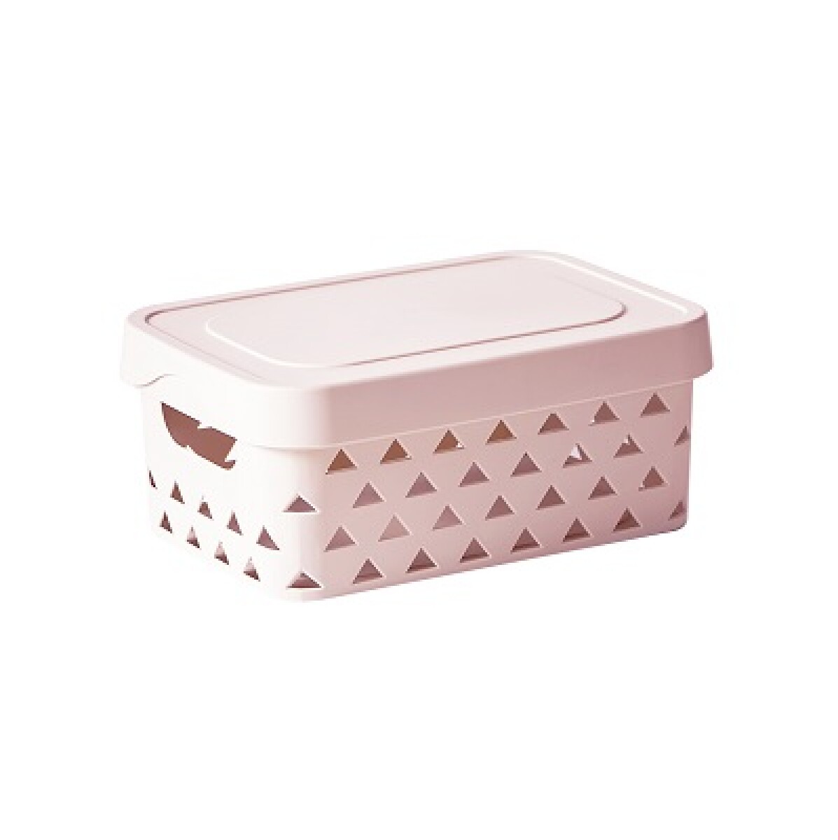 Organizador con tapa L - rosa 