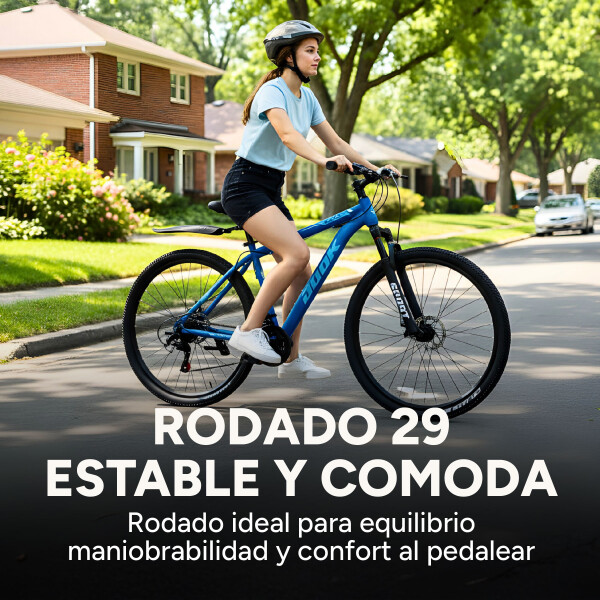 Bicicleta Jook Montaña Rod 29 Freno Disco 21 Velocid Shimano Color Azul