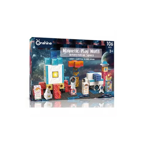 Juego de 101 piezas imantado infantil Azul