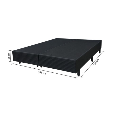 BASE BOX QUEEN Común Doble para Sommier - 158 x 198 x 35 cm BASE BOX QUEEN Común Doble para Sommier - 158 x 198 x 35 cm