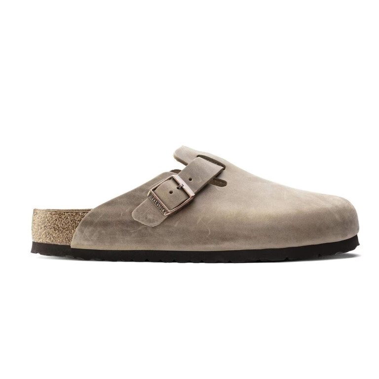Zueco Boston Soft Footbed - Oiled Leather - Estrecho Marron