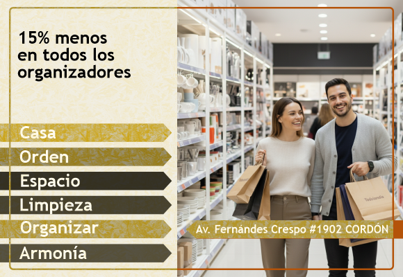 Organizadores 15% Menos