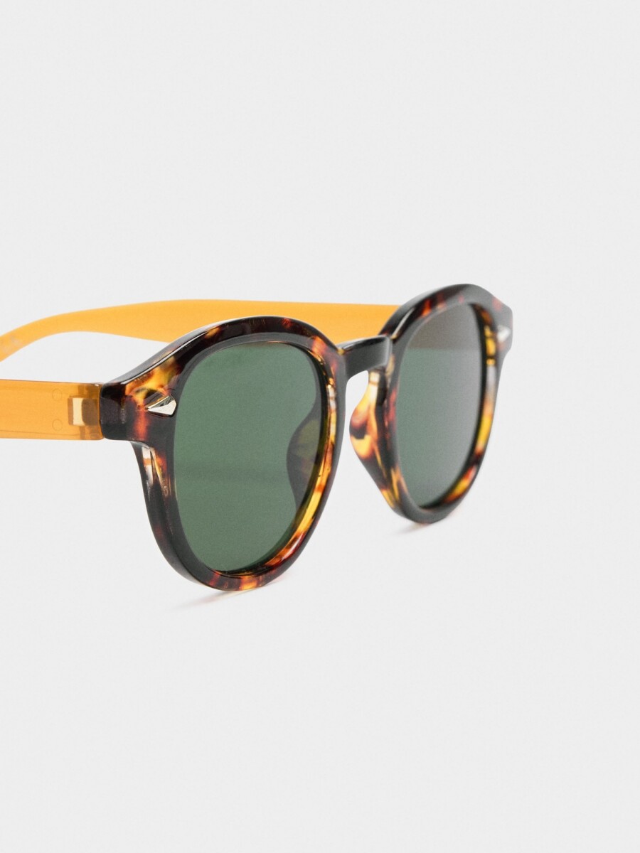 Gafas De Sol Redondas marron