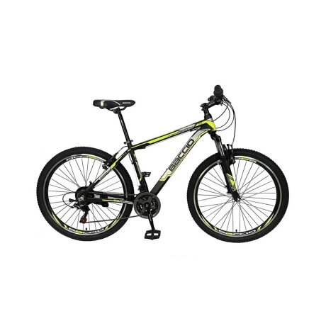 Bicicleta Baccio Sunny Montaña rodado 27.5 con 21 cambios y suspensión Negro/Amarillo