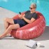 Puff Inflable Sillón Asiento Respaldo Bestway Silla Grande Variante Color Rojo