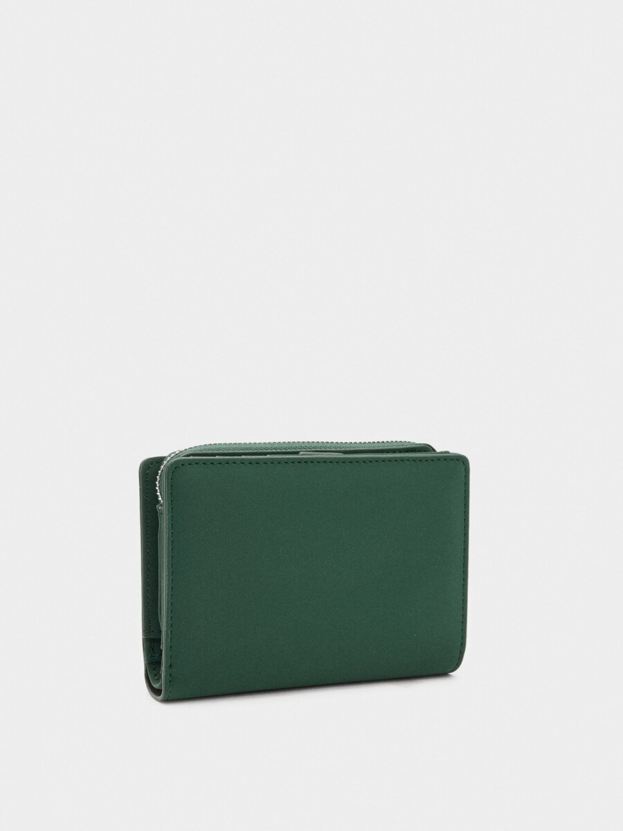Cartera Con Textura Suave verde