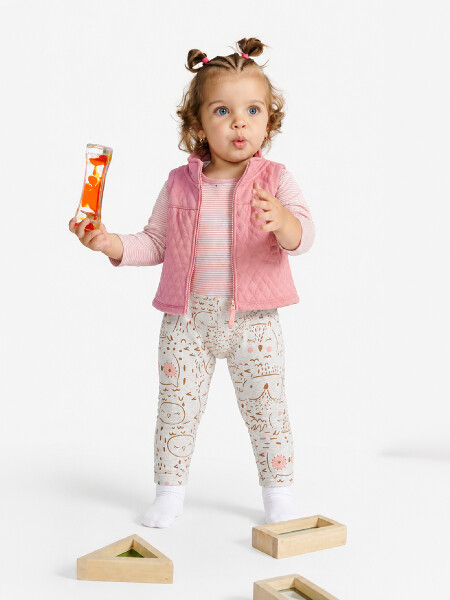 CONJUNTO NICOLE SET 3 PCS ROSADO