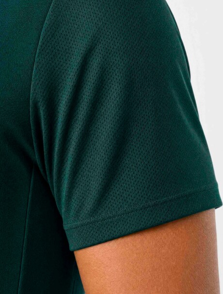 CAMISETA DEPORTIVA TEXTURIZADA VERDE