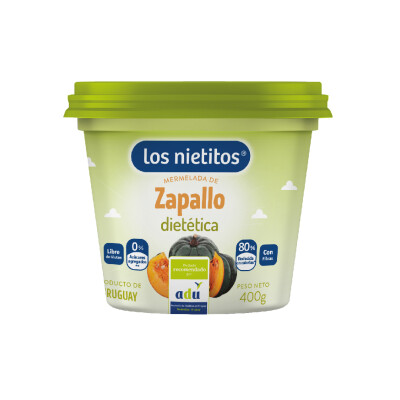 Mermelada De Zapallo Dietetica Los Nietitos 400g Merm. Zapallo Diet 400grs