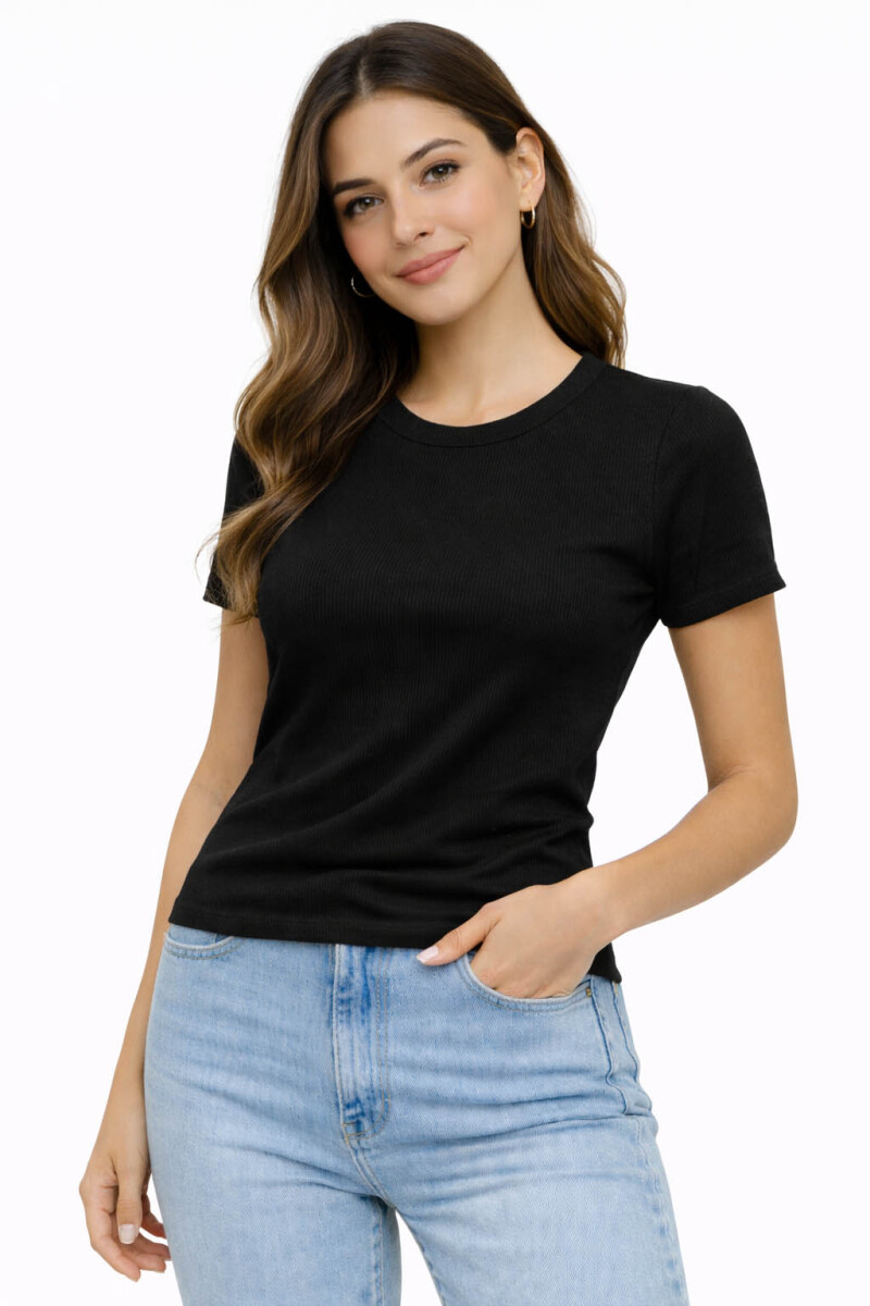 Remera Básica Mujer - Negro 