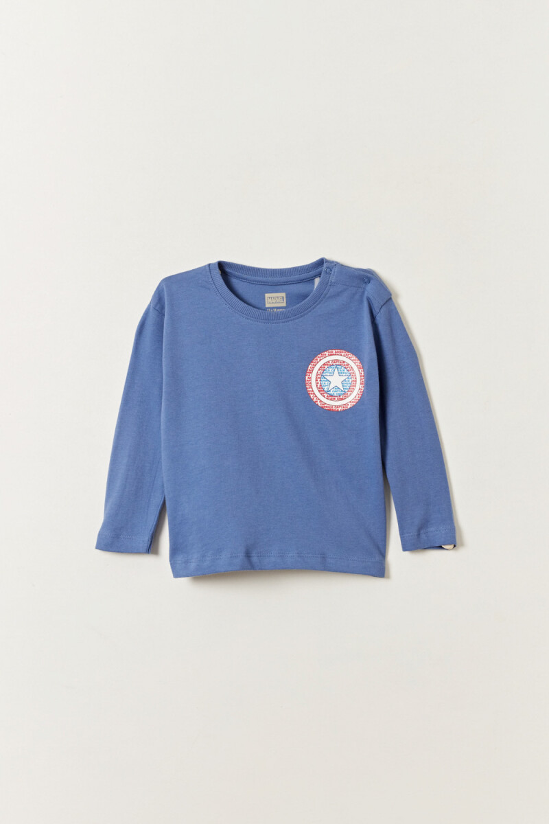 Remera estampa - Capitán América Azul 