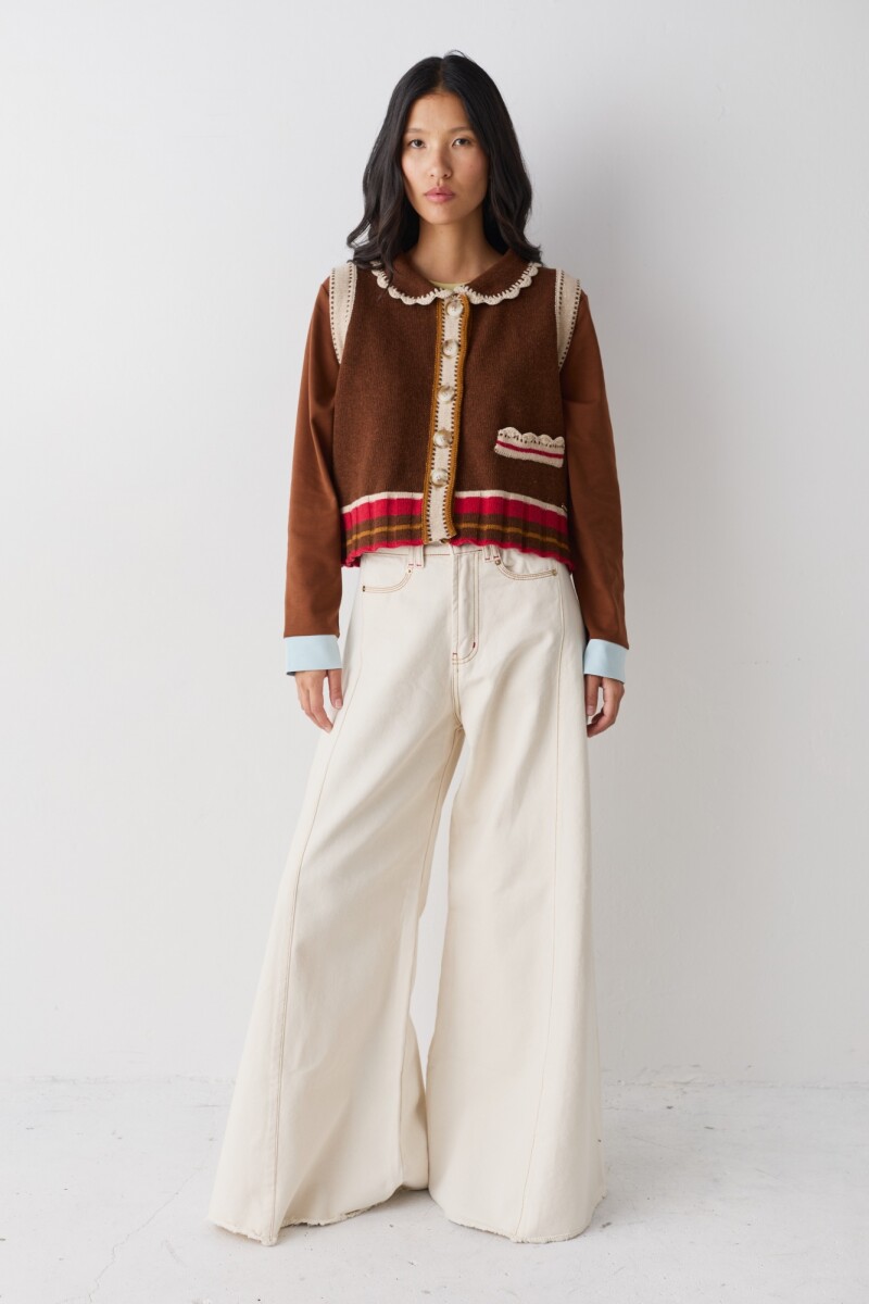 PRE VENTA CHALECO CUTIE Chocolate