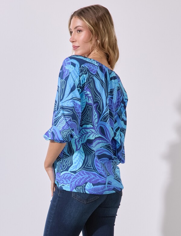 Blusa Printed AZUL/MULTI