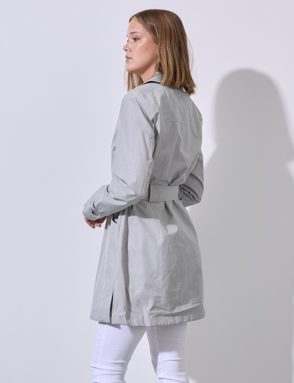 Gabardina Botones GRIS/MULTI