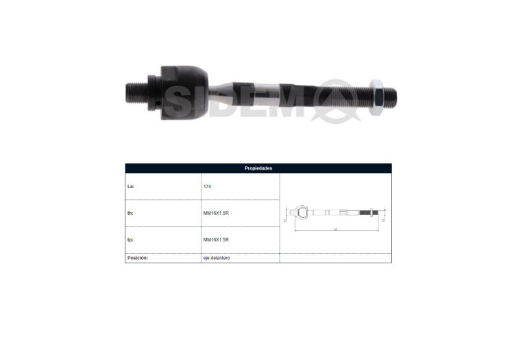 Mate Hyundai Tucson, Kia Sportage 11-16 Der/Izq Mate Hyundai Tucson, Kia Sportage 11-16 Der/Izq