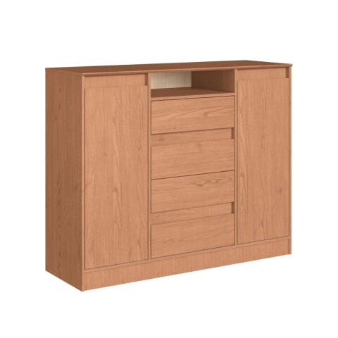 Cómoda Alba 4 Cajones 2 Puertas Cedro Cómoda Alba 4 Cajones 2 Puertas Cedro