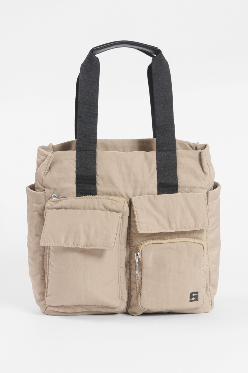 Shopper bolsillos topo