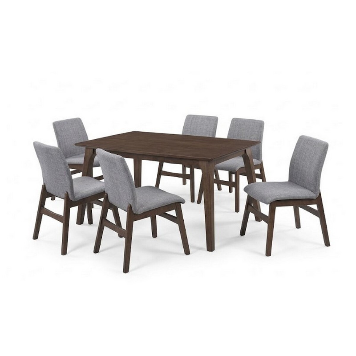 JUEGO DE COMEDOR MESA + 6 SILLAS AVON MARRON 
