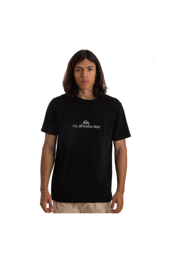 Quiksilver Remera COMP LOGO Hombre - Negro Negro