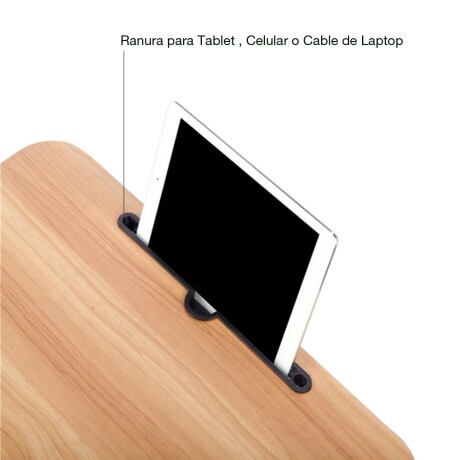 Mesa Escritorio Portable y Plegable Multiuso Laptop Comidas Marrón Claro