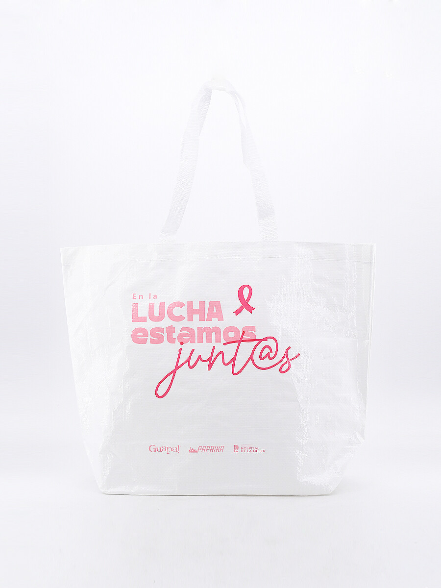 BOLSA LAMINADA INSTITUCIONAL LUCHA - BLANCO 
