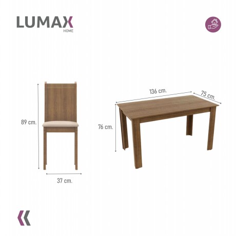 Juego de comedor Mesa de madera y 6 sillas rústicas Juego de comedor Mesa de madera y 6 sillas rústicas