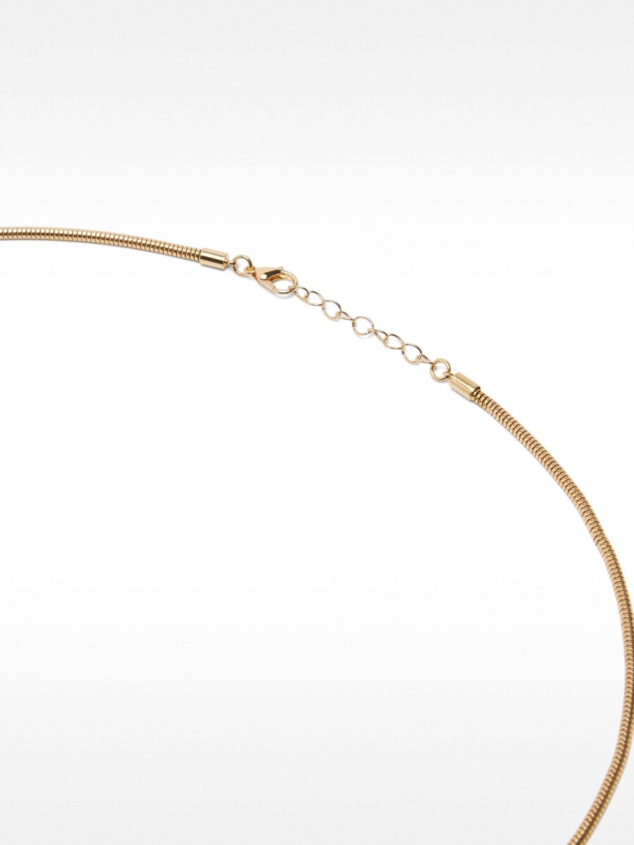 Collar Largo Con Colgante dorado
