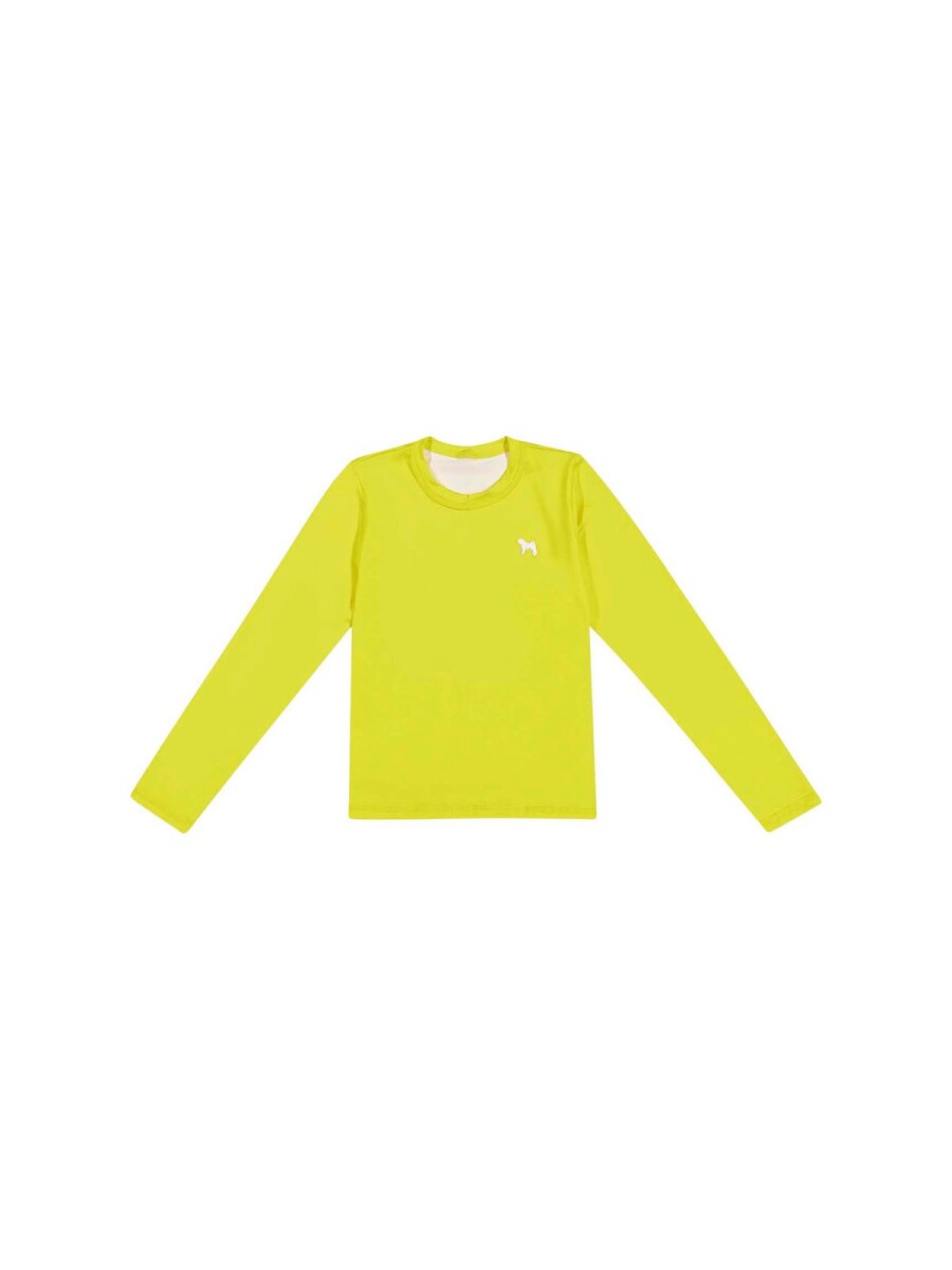 Remera Con Protección UV50+ - Amarillo 