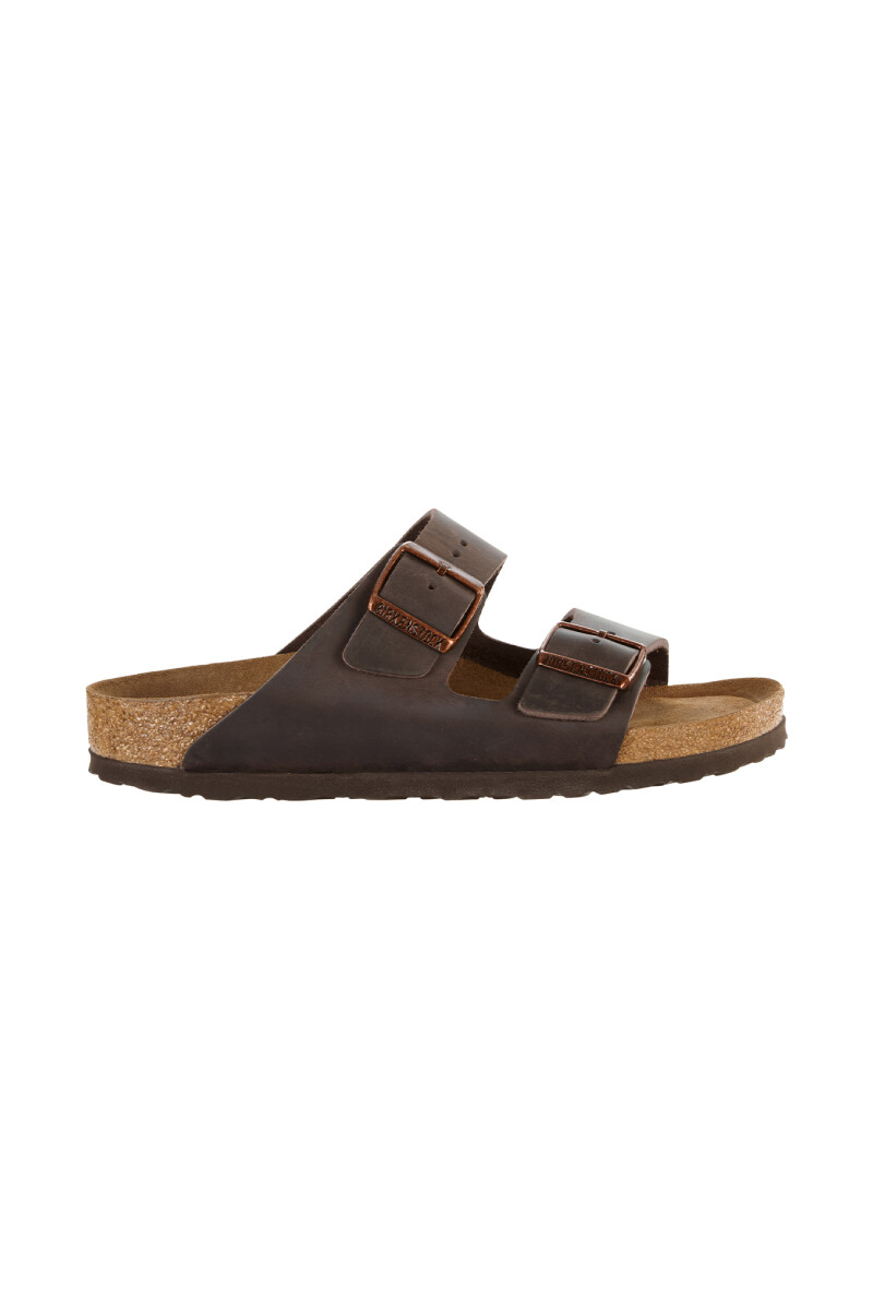 Sandalia Arizona Soft Footbed Oiled Leather - Estrecho Habana