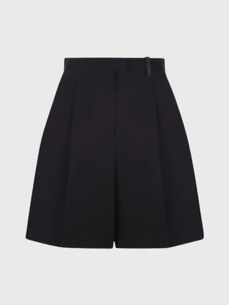 Moncler -Bermuda de poliéster con bolsillos Negro