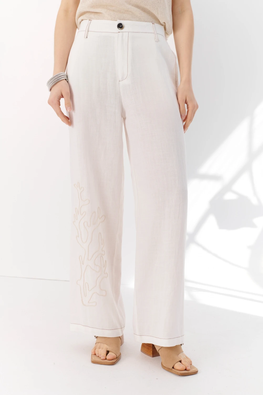 PANTALON SAINT TROPEZ blanco 2