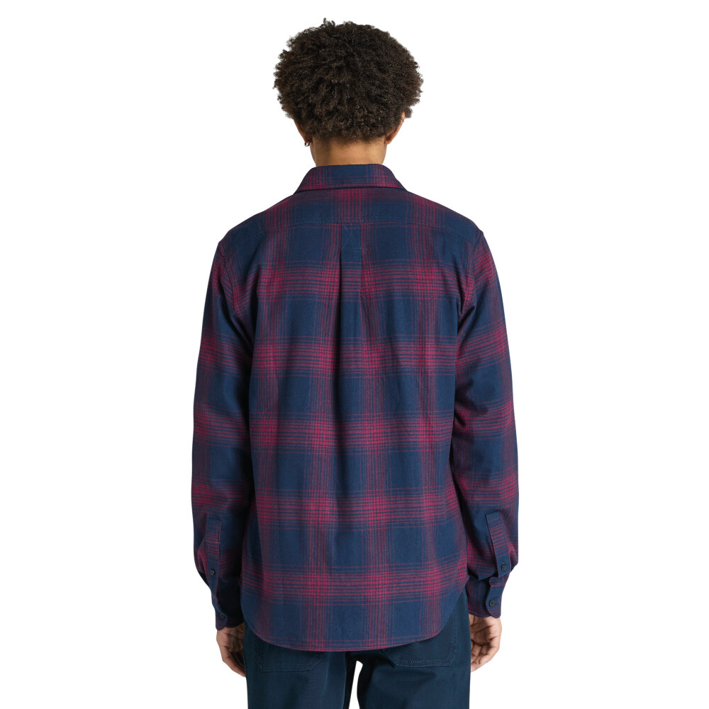 Camisa Franela Manga Larga Hombre Dark Sapphire Yd