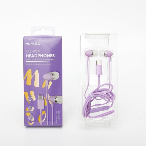 AURICULARES DE MODA CON CONECTOR TIPO-C (PÚRPURA) AURICULARES DE MODA CON CONECTOR TIPO-C (PÚRPURA)