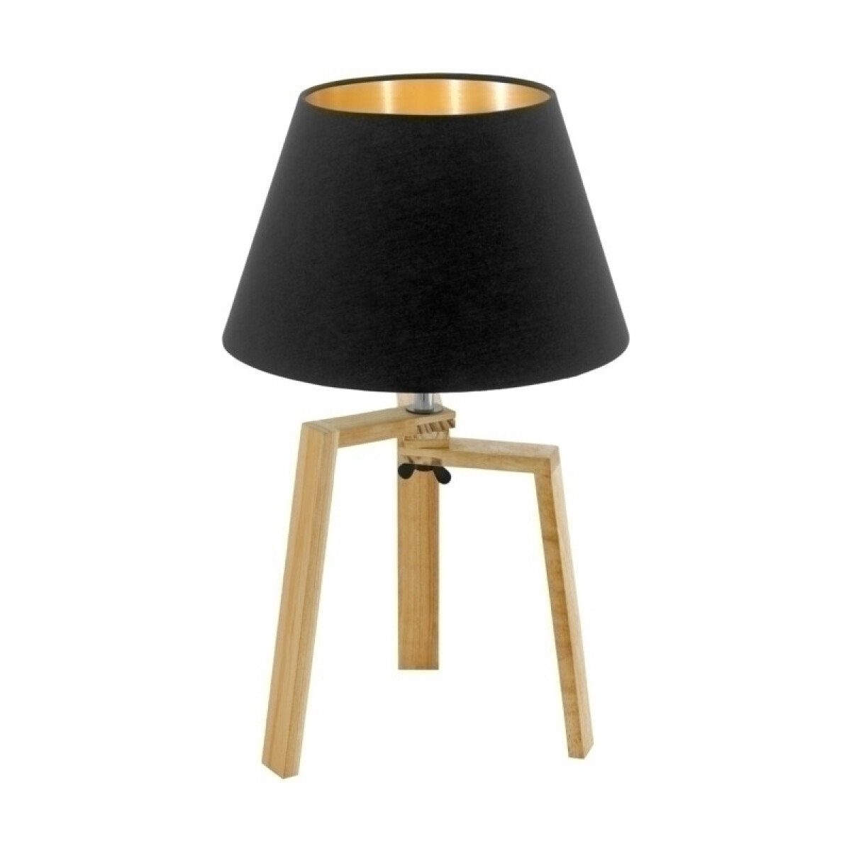 Portátil mesa trípode madera/negra 1XE27 CHIETINO - EG2052 