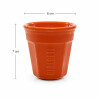 Pocillos Bialetti de Porcelana para Café Espresso - 2 Unidades Naranja