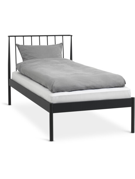 Estructura cama ABILDRO 1 Plaza 90x200 negro Estructura cama ABILDRO 1 Plaza 90x200 negro