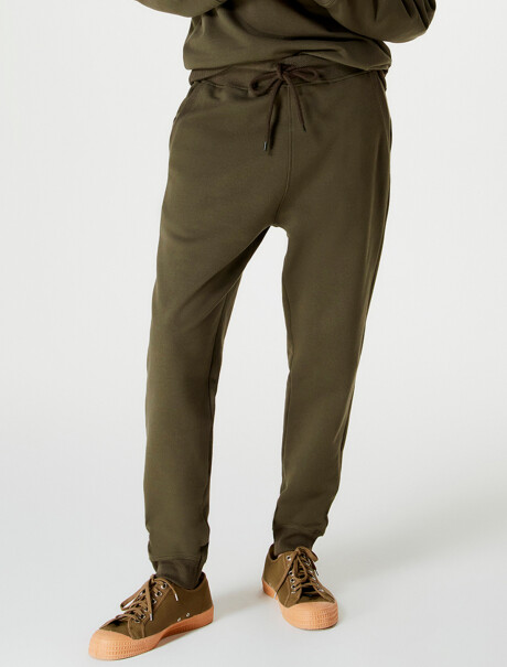 PANTALÓN BABUCHA MASCULINO CON FELPA VERDE MUSGO